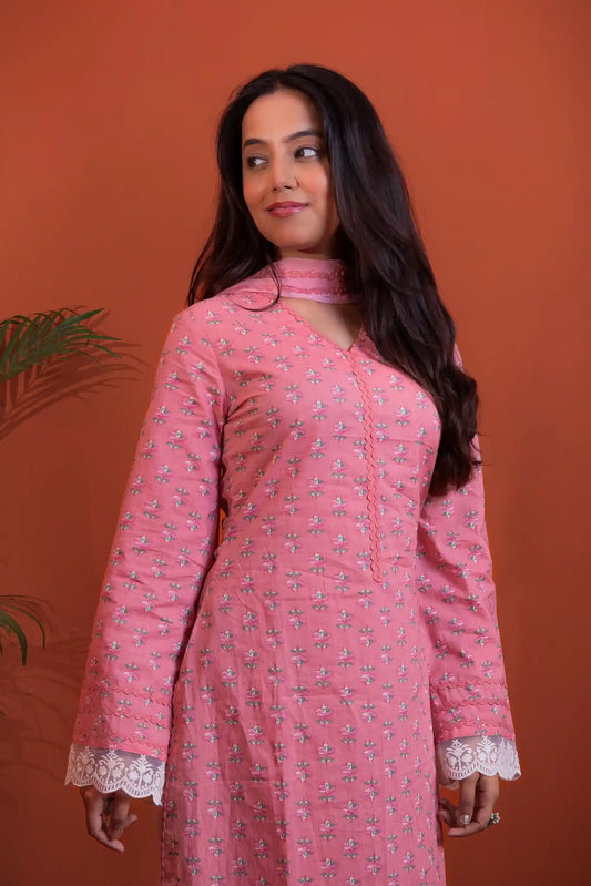 Gulrukh Cotton Kurta Set