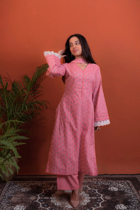 Gulrukh Cotton Kurta Set