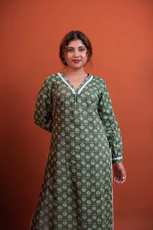 Harit Cotton Kurta Set