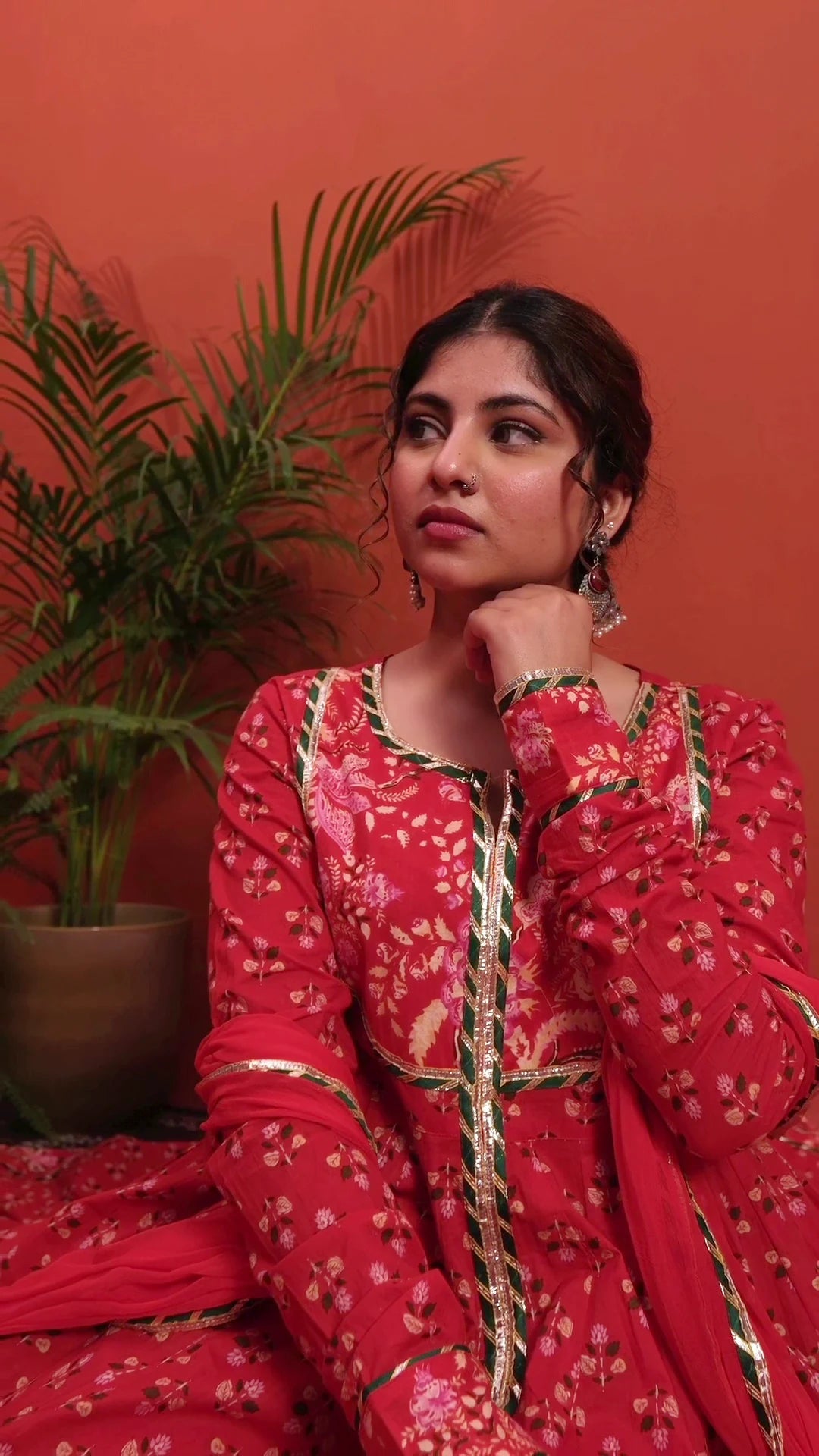 Neelhari Cotton Anarkali Set